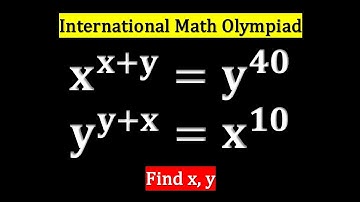 International Maths Olympiad - Toughest Maths Question! Can you find X, Y?