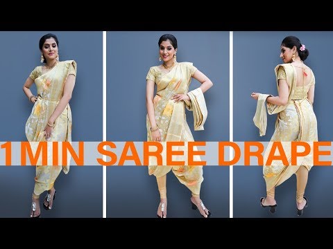 party wear dhoti saree