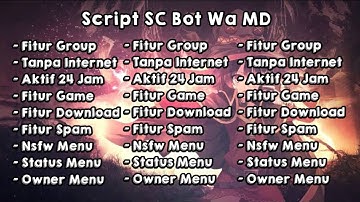 🔴 New Update SC Bot Wa Terbaru No Enc || Full Tutor Pemasangan || Work & Aktif 24 Jam || Free Apikey