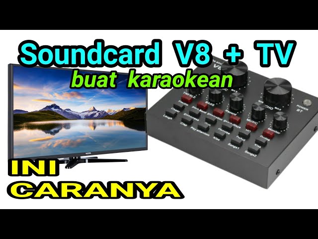 Soundcard V8 Sambung ke TV LED langsung Amplifier class=