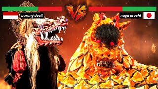 Barongan DEVIL VS Naga Orochi (Duel Naga Indonesia VS Naga Jepang)