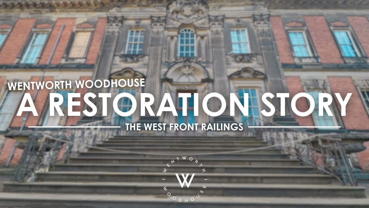 История реставрации — перила западного фасада | #wentworthwoodhouse |