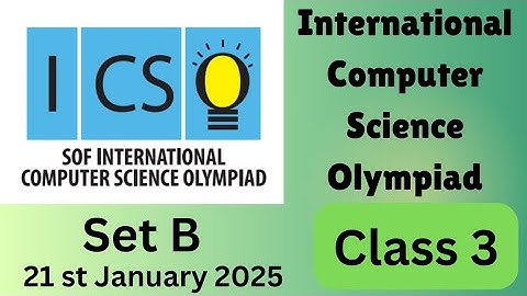 #FavFive | SOF International Computer Science Olympiad Class 3 Set B 2024-2025 | #class3 | #icso