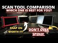 Scan tool Comparison | Which one is BEST for YOU? Professional Grade!