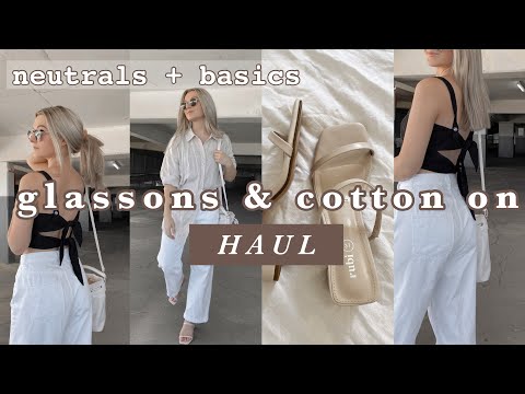GLASSONS & COTTON ON TRY ON HAUL | AUTUMN BASICS