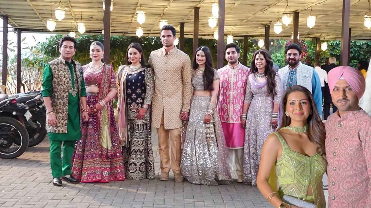 Sachin Tendulkar Son ArjunTendulkar Mehandi Ceremony - Saaniya Chandhok | Raj Thackeray, Irfan Patha