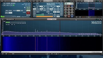 MLA-30 Active Loop Antenna - Longwave signal of YMW @ 366 kHz from Maniwaki, Quebec, Canada