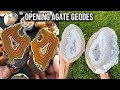 Opening 10 different agate geodes  nodules
