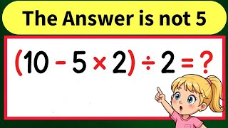 Most people Get This Simple Math Question Wrong ! 