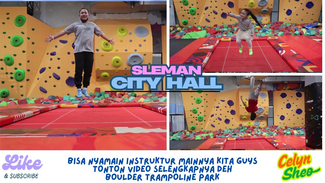 Serunya menantang instruktur handal di Boulder Trampoline Park Sleman City Hall, Yogyakarta
