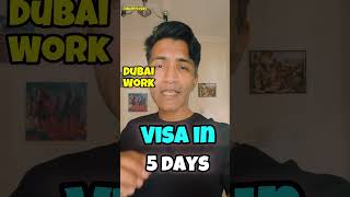 Dubai work visa in just 5 days explorecanada visitcanada canadatouristvisaZubairvlogss