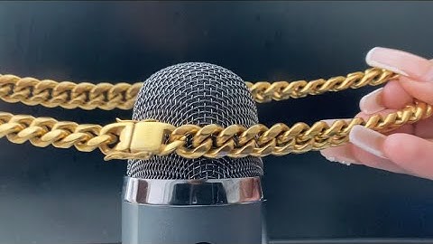ASMR GOLD CHAIN ON MIC SOUNDS