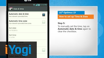 How to set up Time & Date in LG® Optimus L9