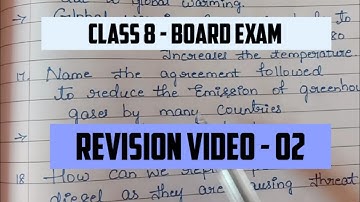 CLASS 8 -  BOARD EXAM - IMPORTANT REVISION #class8 #class8sciencepaper