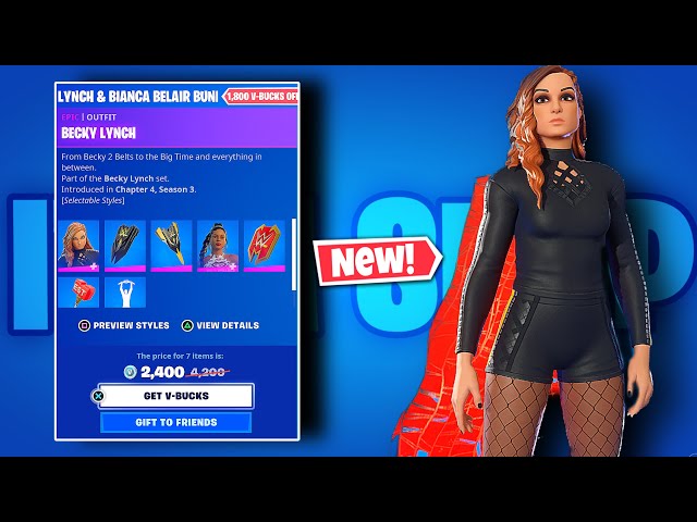 I Got Early Access To 2 New WWE Skins In Fortnite! (Becky Lynch & Bianca  Belair Bundles FULL Review) 