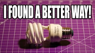 A Safer Way To Open CFL Bulbs
