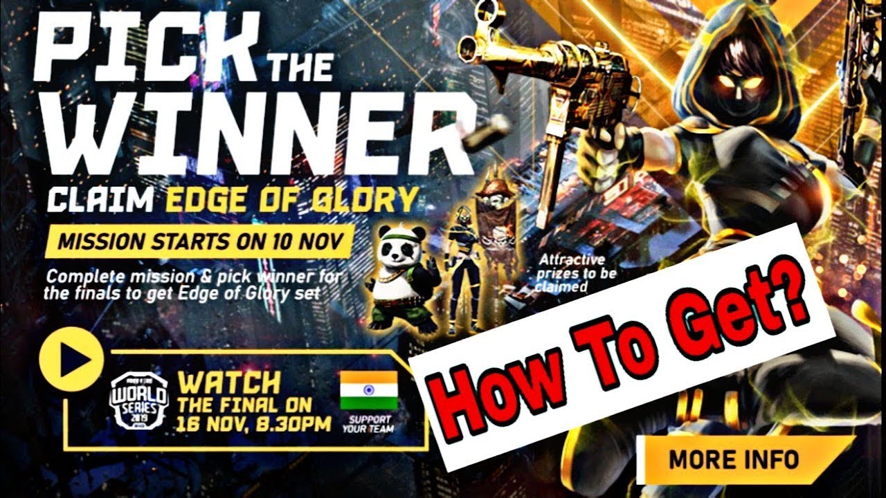 Pick The Winner & Claim Edge of Glory Bundle Freefire || How To get Edge of Glory Bundle