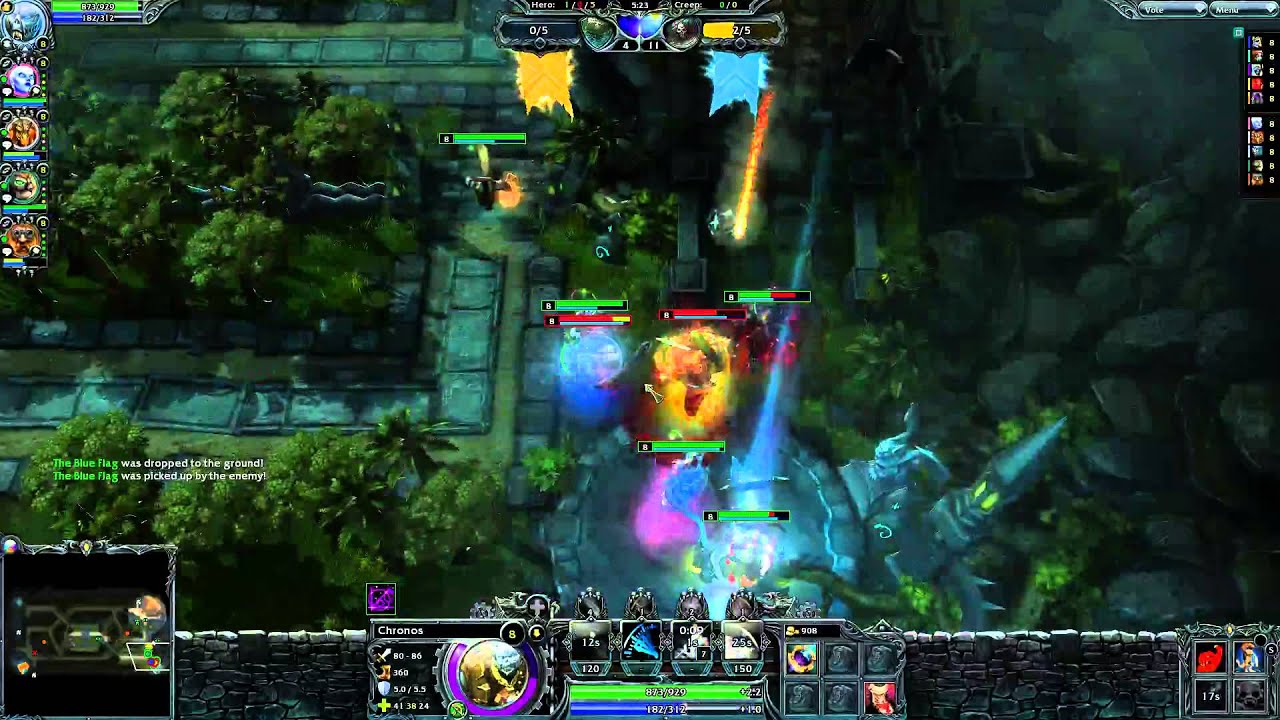 Chronos in Capture the Flag (HON Gameplay) - Heroes of Newerth