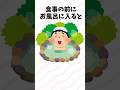 食事の前にお風呂に入ると... #雑学 #豆知識