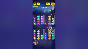 Ball sort puzzle game level 250