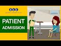 Patient admission asking for patient details in english