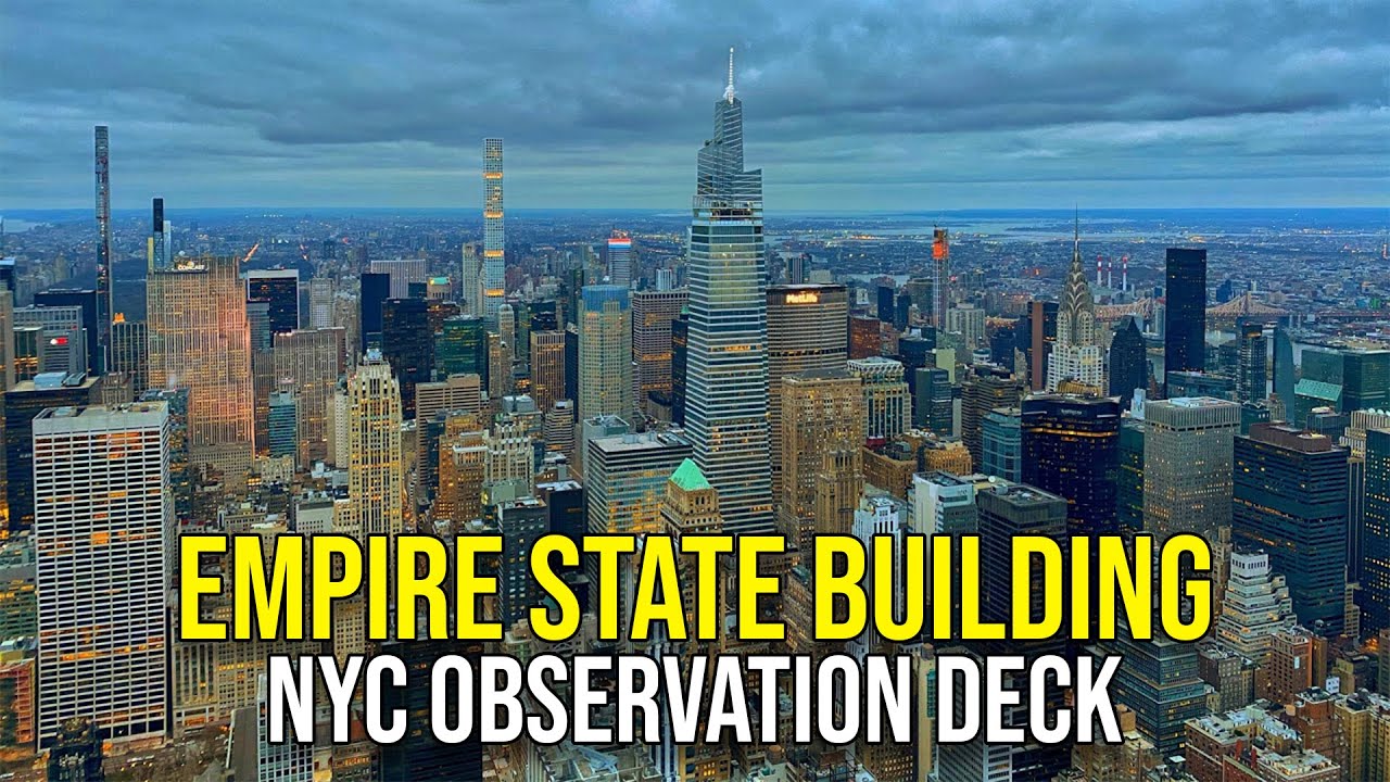 Live New York City From Top Of The Empire State Building Observatory January 5 21 Youtube