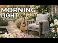 Morning Study Music 🌿 Relaxing Acoustic Guitar in the Garden
