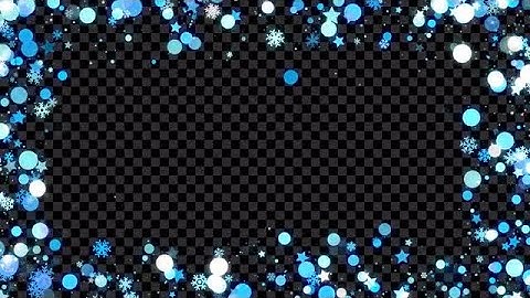 Blue Christmas Frame Stock Motion Graphics
