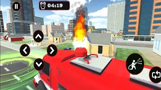 How to DRIVE a FIRETRUCK LIKE A PRO in Fire Engine Sim firetruck Game #01 - Android Gameplay