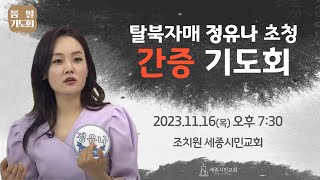 [조치원 세종시민교회] 2023.11.16 정유나 초청 간증 기도회