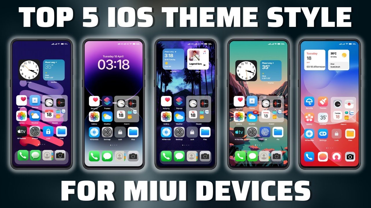Top 5 iOS Theme Style On Xiaomi Devices | iOS Theme MTZ For Any MIUI ...