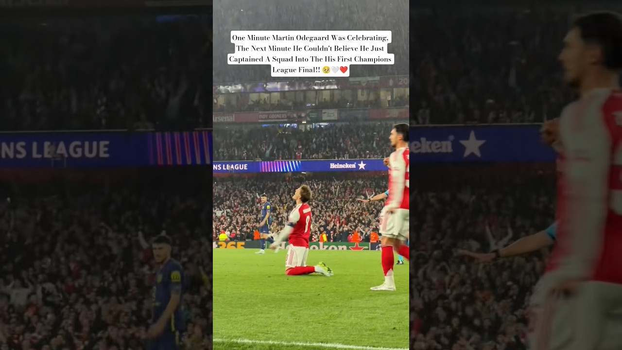 MY CAPTAIN!! 🥹🥹🤍❤️ #arsenal #afc #odegaard #ucl #championsleague