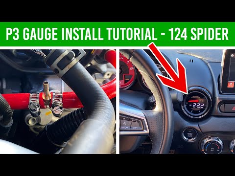 P3 Gauge Full Install Tutorial | Fiat 124 Spider Abarth Boost Gauge [fits ND Miata]