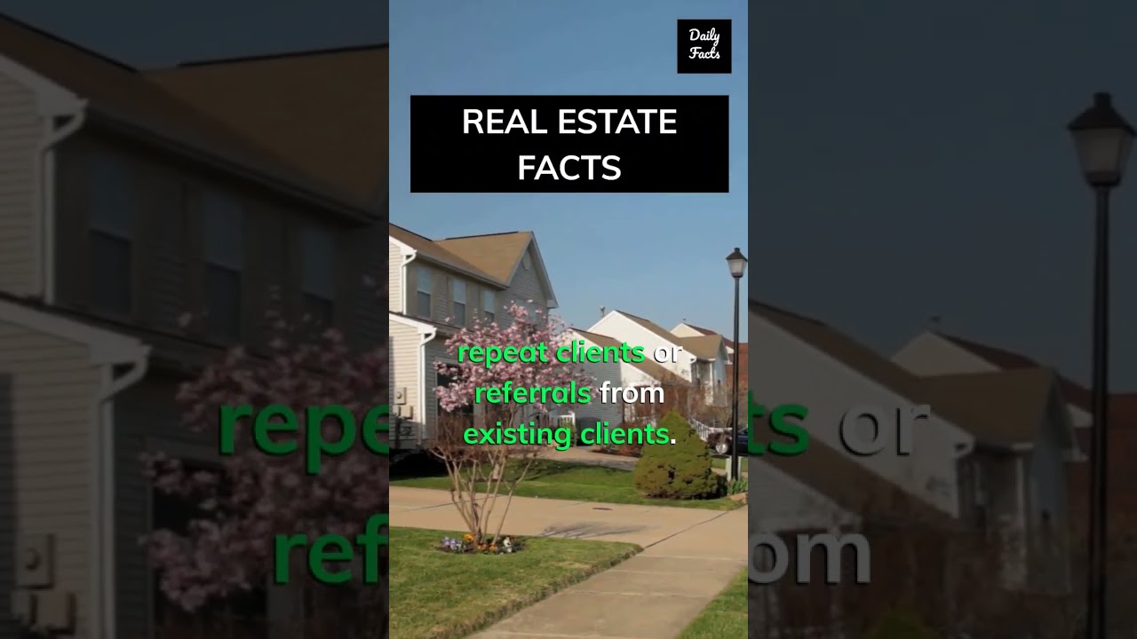 approximately 65% of real estate sales are... 