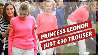 Princess Leonor Of Spain Wore £30 Pound Cargo Off White Jeans | Casual Dress | Royal Style| Be Ready