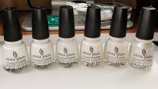 China Glaze White Hot Collection - Swatches