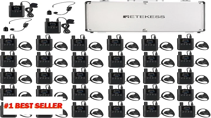 Retekess TT125 Wireless Tour Group System Whisper Tour Guide System 100 Hours - B0CNR84SZQ