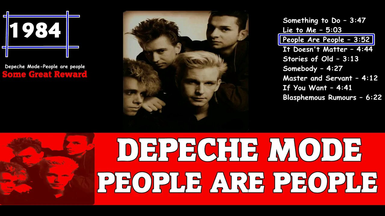 DEPECHE MODE PEOPLE ARE PEOPLE *** lyrics video *** YouTube
