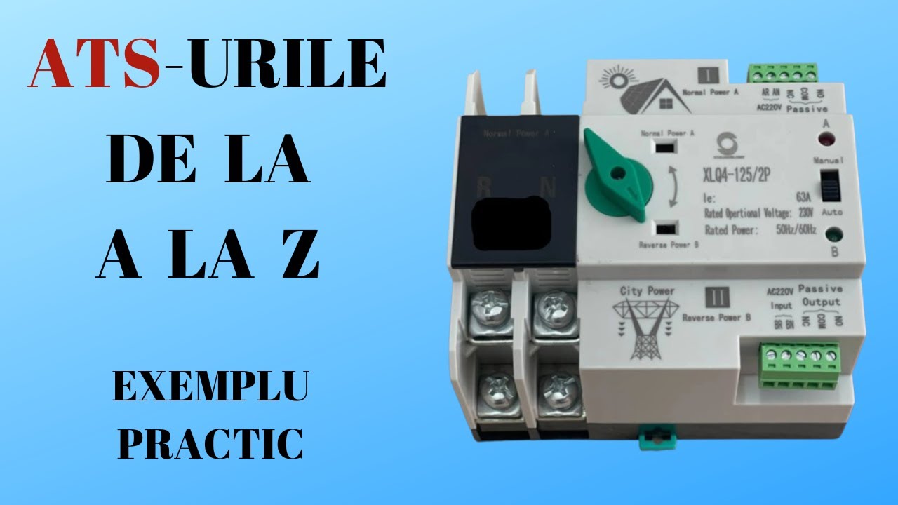 Totul despre ATS -uri - Modele/instalare/punere in functiune