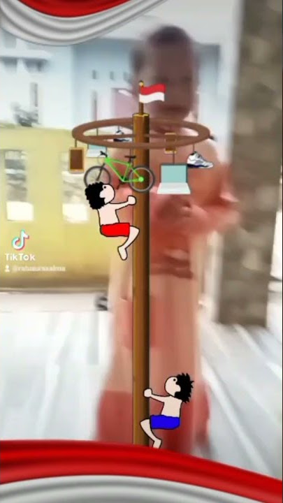 PANJAT PINANG DI HUT RI KE 77 #tiktok #short #shorts #aura