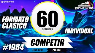 🎤 Formato FMS Individual 🔥 Base de Rap Para Improvisar Con Palabras | ENTRENAMIENTO FMS #1984