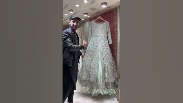 Open slit maxi double style #bridalwear #kfh #shorts #weddingdress #youtubeshorts