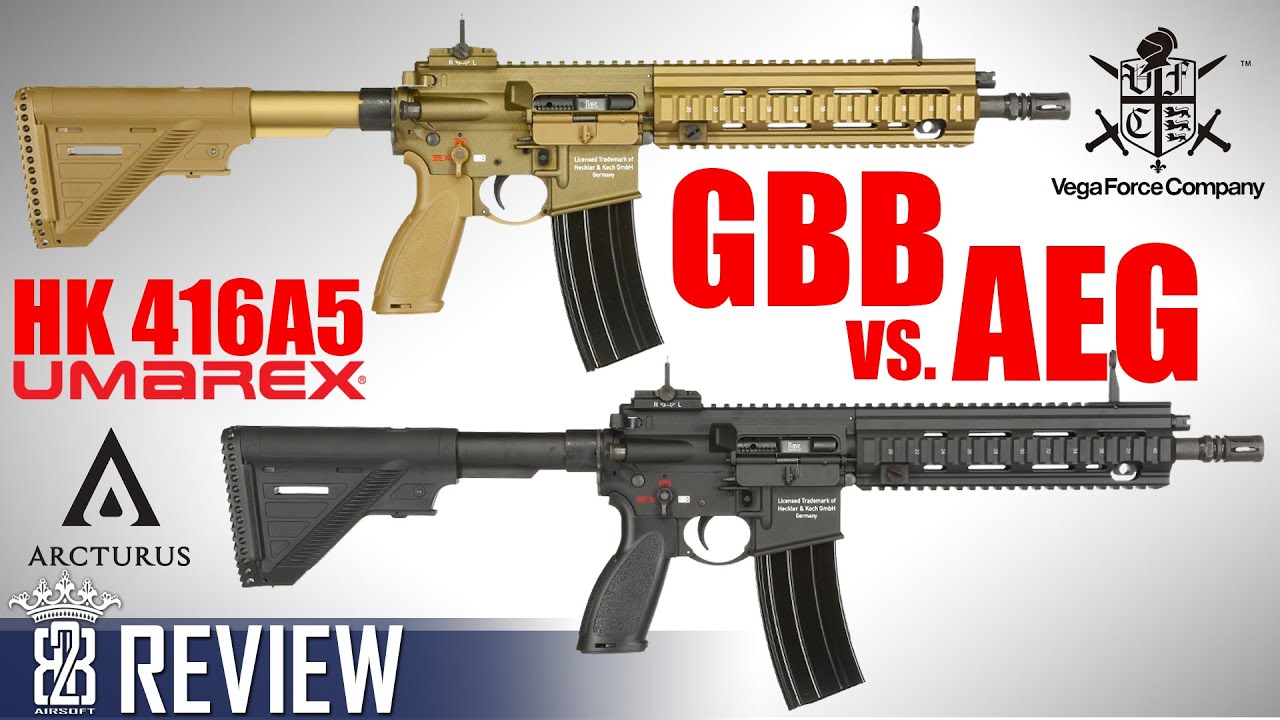 GBB vs. AEG VFC HK416A5 vs. Arcturus HK416A5 Airsoft Review Deutsch