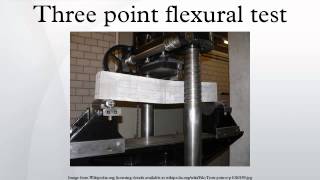 Three point flexural test