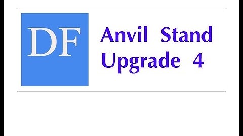 Blacksmithing Project - Anvil Stand Upgrade 4