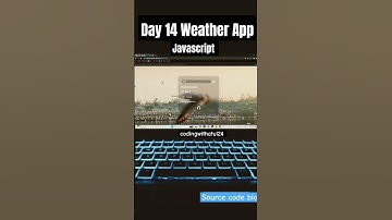 Day14- How to create Weather App 30 Days, 30 JavaScript Projects For Beginners  #javascriptproject