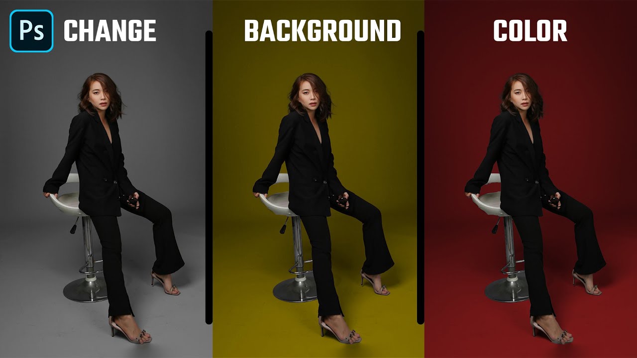 Easily Change background color in photoshop