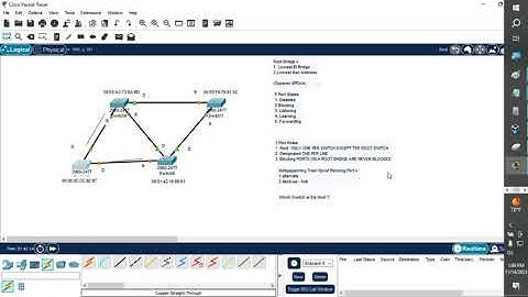 Hướng dẫn tìm root switch root port designer và blocking