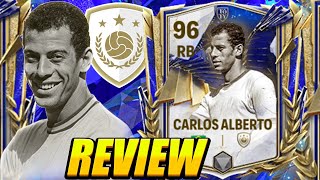 BEST RB IN FC MOBILE 24! 96 TOTY CARLOS ALBERTO PLAYER REVIEW & GAMEPLAY! TOTY ICON  CARLOS ALBERTO!