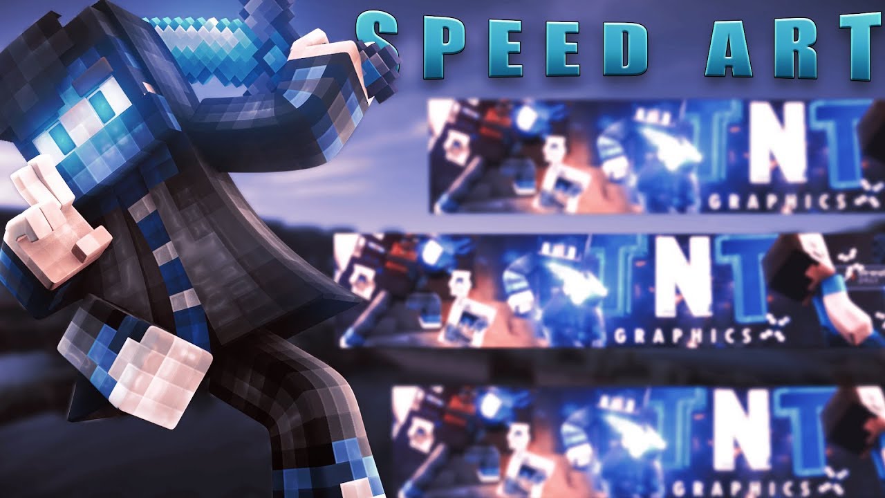 Minecraft Banner Speed Art Tnt Graphics Ft Quakerartz Fanart